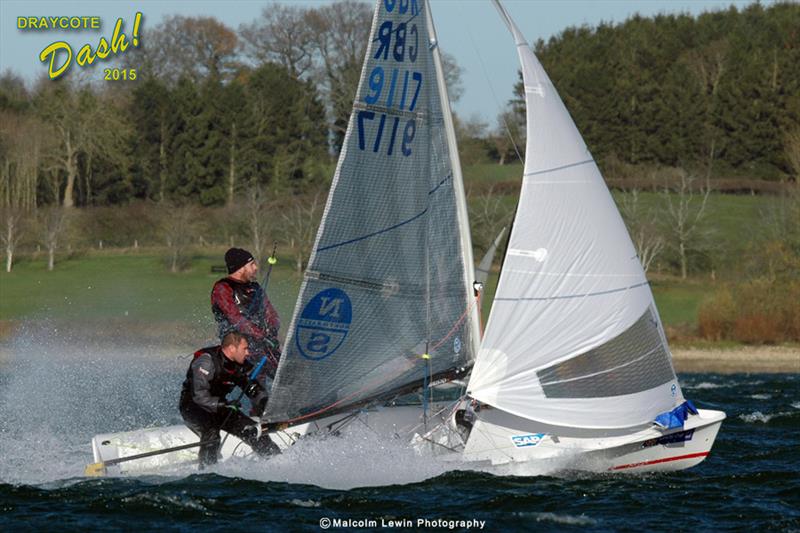 Tom Gillard & Andy Couch win the Fernhurst Books Draycote Dash photo copyright Malcolm Lewin / www.malcolmlewinphotography.zenfolio.com/sail taken at Draycote Water Sailing Club and featuring the 505 class