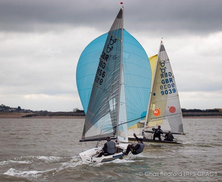 505s at Sheppey photo copyright Chas Bedford taken at Isle of Sheppey Sailing Club and featuring the 505 class