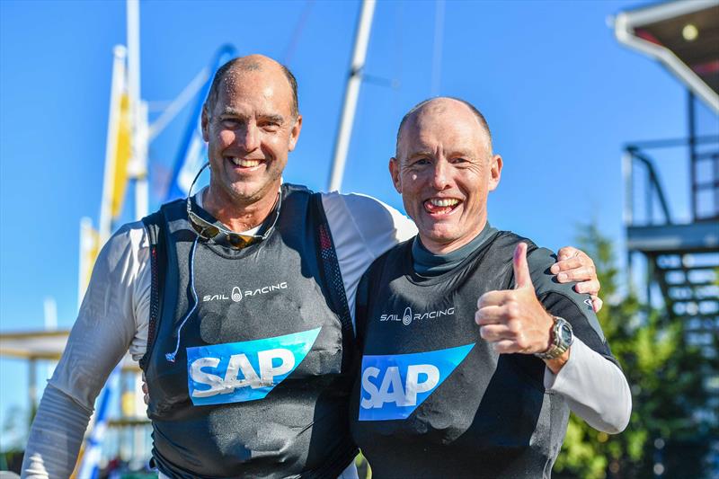 Mike Holt and Carl Smit win the 2017 SAP 5O5 Worlds at Annapolis photo copyright Bill Wagne taken at Severn Sailing Association and featuring the 505 class