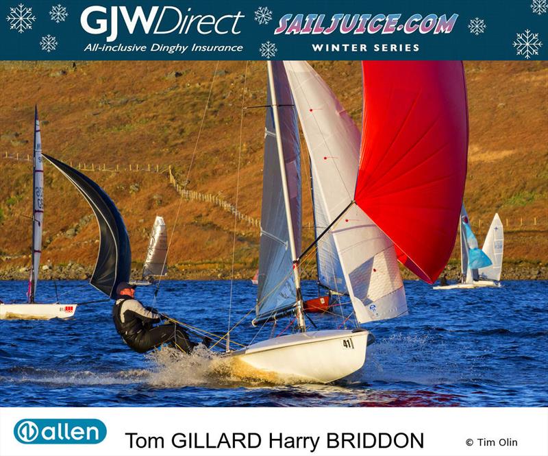Tom Gillard at the Yorkshire Dales Brass Monkey 2017 photo copyright Tim Olin / www.olinphoto.co.uk taken at Yorkshire Dales Sailing Club and featuring the 505 class