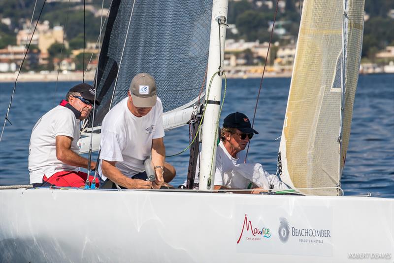 Joker on day 2 in the International 5.5 Metres at the Régates Royales Cannes photo copyright Robert Deaves taken at  and featuring the 5.5m class