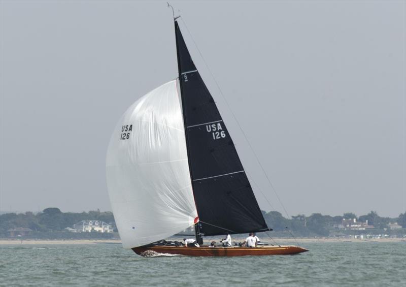 2023 Six Metre World Championship Day 3 - USA126 Scoundrel photo copyright John Green Cowes / Solent Sail Photography taken at Royal Yacht Squadron and featuring the 6m class