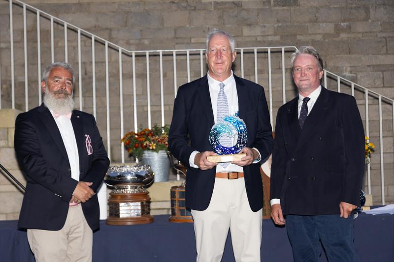 2023 Six Metre World Championship Prize Giving - The Astor Cup, for the highest placed yacht whose crew includes a person under 25 years of age, to Simon Williams' Silvervingen - photo © SailingShots by Maria Muiña
