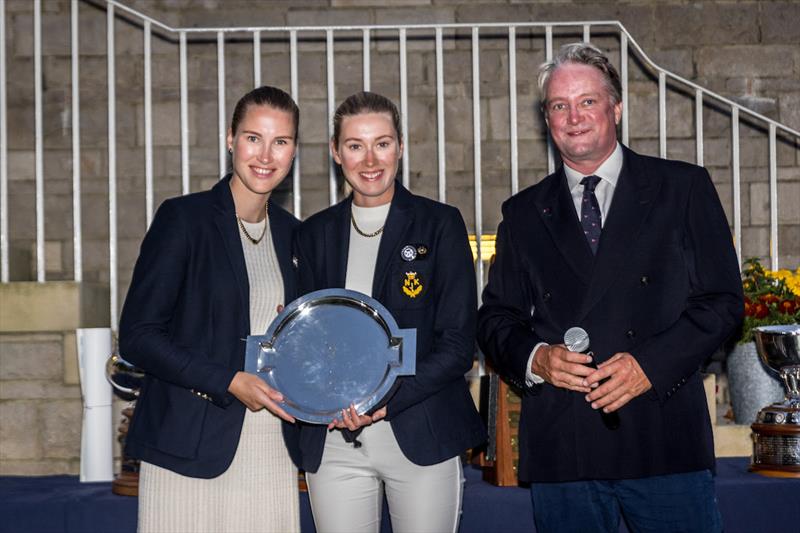 2023 Six Metre World Championship Prize Giving - The Corinthian Classic Division Trophy to Patrick Sandman's May Be VI photo copyright SailingShots by Maria Muiña taken at Royal Yacht Squadron and featuring the 6m class