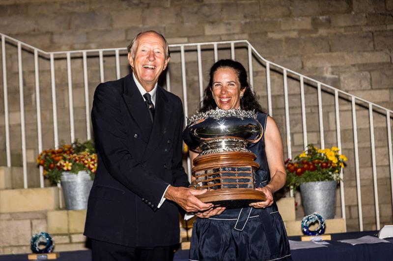 2023 Six Metre World Championship Prize Giving - The Lucie Trophy, for the highest placed yacht whose crew includes a woman as helmsperson or crew, to Violeta Alvarez' Stella - photo © SailingShots by Maria Muiña