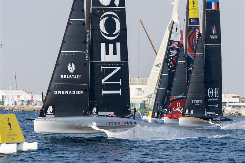 Start - Official Practice Racing - Jeddah, Saudi Arabia - November 29, 2023 photo copyright Ian Roman/America's Cup taken at Jeddah Yacht Club and featuring the AC40 class