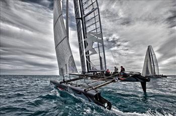 Artemis Racing training in Valencia