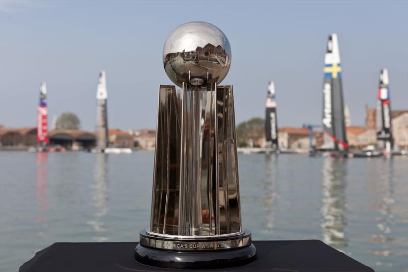 The America's Cup World Series Trophy photo copyright Guilain Grenier taken at  and featuring the AC45 class