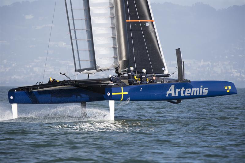 Artemis Racing testing session on their AC45 foiler photo copyright Sander van der Borch / Artemis Racing taken at  and featuring the AC45 class