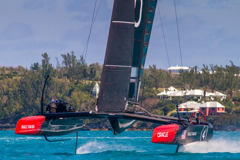 ORACLE TEAM USA take their AC45S for a spin in Great Sound, Bermuda photo copyright ORACLE TEAM USA taken at  and featuring the AC45 class