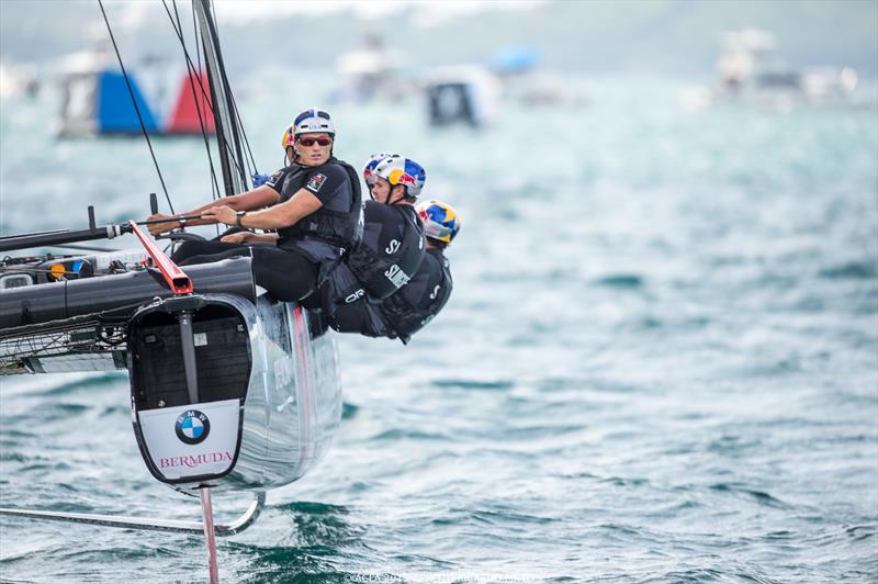 ORACLE TEAM USA on Super Sunday at Louis Vuitton America's Cup World Series Bermuda photo copyright ACEA 2015 / Ricardo Pinto taken at  and featuring the AC45 class