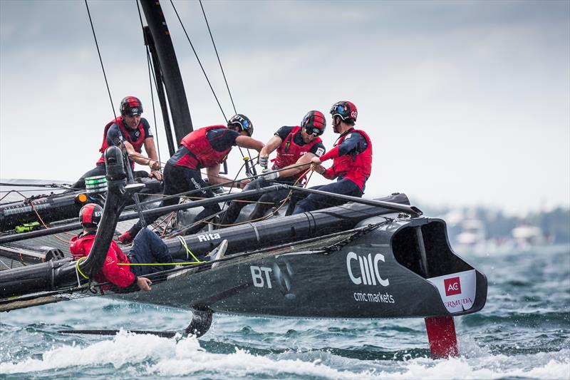 Land Rover BAR racing on the Great Sound on Super Sunday at Louis Vuitton America's Cup World Series Bermuda - photo © Lloyd Images