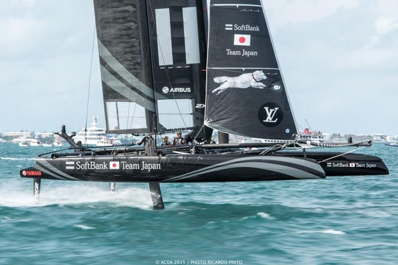 SoftBank Team Japan at Louis Vuitton America's Cup World Series Bermuda photo copyright ACEA 2015 Ricardo Pinto taken at  and featuring the AC45 class