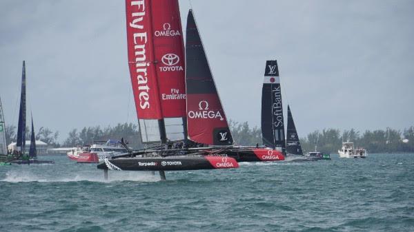 Emirates Team New Zealand awarded a research and development growth grant by Callaghan Innovation photo copyright Emirates Team New Zealand taken at  and featuring the AC45 class