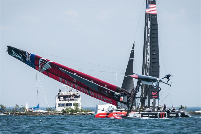 Louis Vuitton America's Cup World Series Chicago practice day - photo © Amory Ross / Emirates Team New Zealand
