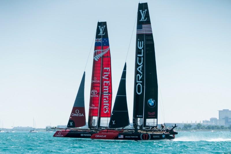 Louis Vuitton America's Cup World Series Chicago practice day - photo © Amory Ross / Emirates Team New Zealand