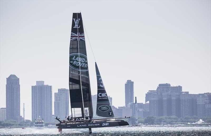 Land Rover BAR on the Louis Vuitton America's Cup World Series Chicago practice day - photo © Lloyd Images