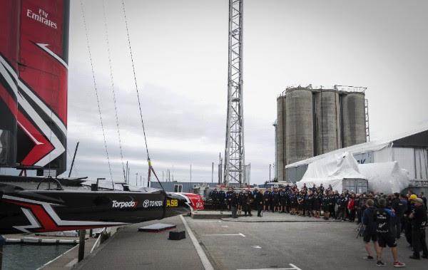 Emirates Team New Zealand launch their development boat - photo © Emirates Team New Zealand