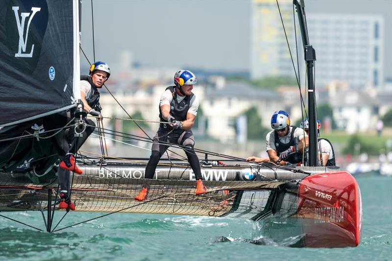 Louis Vuitton America's Cup World Series Portsmouth 2016 practice day photo copyright Ricardo Pinto taken at  and featuring the AC45 class