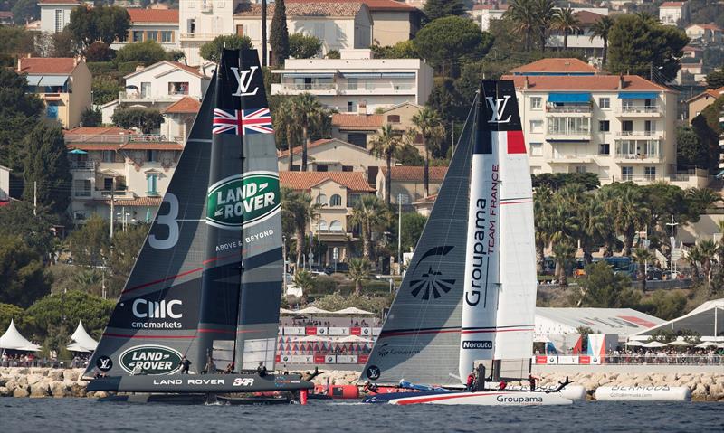 Louis Vuitton America's Cup World Series Toulon Racing Day 1 photo copyright Lloyd Images taken at  and featuring the AC45 class