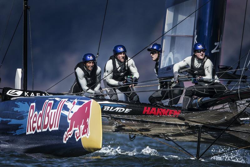 NZL Sailing Team with ETNZ win the Red Bull Youth America's Cup photo copyright Balazs Gardi / Red Bull Sailing Newsroom taken at  and featuring the AC45 class