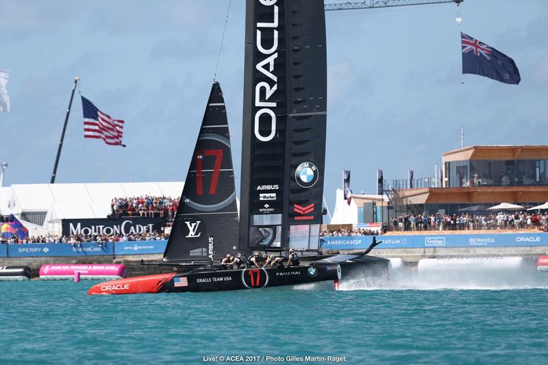 ORACLE TEAM USA on the opening day of the 35th America's Cup photo copyright ACEA 2017 / Gilles Martin-Raget taken at  and featuring the AC50 class