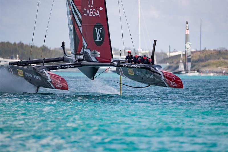 Emirates Team New Zealand on day 2 of the 35th America's Cup - photo © Richard Hoddder