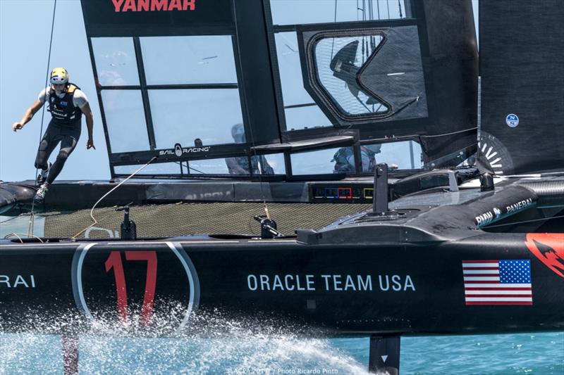 ORACLE TEAM USA on day 2 of the 35th America's Cup Match photo copyright ACEA 2017 / Ricardo Pinto taken at  and featuring the AC50 class