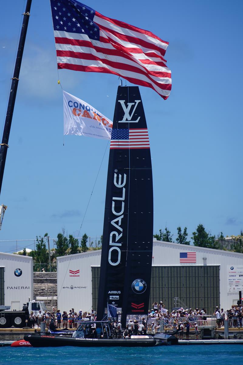 Oracle Corp have built a very string association with their America's Cup team - 2017 America's Cup Bermuda photo copyright Scott Stallard taken at  and featuring the AC50 class
