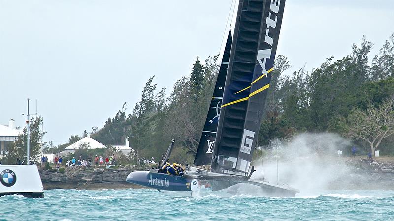 Artemis Racing - Leg 3 - Race 3 - Semi-Finals, America's Cup Playoffs- Day 10, June 5, 2017 (ADT) photo copyright Richard Gladwell taken at  and featuring the AC50 class
