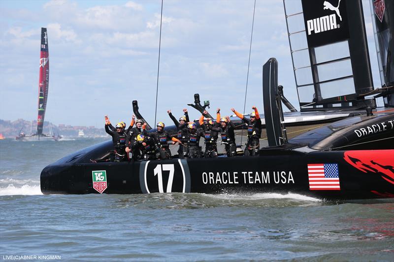 ORACLE TEAM USA win the 34th America's Cup photo copyright Abner Kingman / ACEA taken at  and featuring the AC72 class
