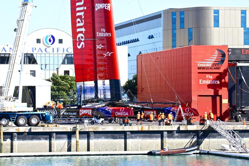When Emirates Team NZ had a base in the Viaduct Harbour they created a lot of visitor interest, and bought the America's Cup mana to the area which left with them photo copyright Richard Gladwell taken at  and featuring the AC72 class
