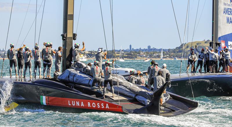 Luna Rossa Prada through to the final of the PRADA Cup photo copyright COR36 / Studio Borlenghi taken at  and featuring the AC75 class