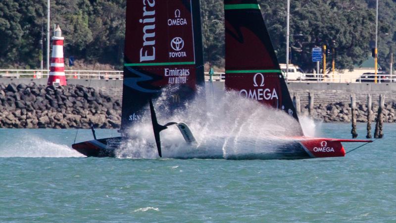 Emirates Team New Zealand - Waitemata Harbour - September 21, 2020 - 36th America's Cup photo copyright Richard Gladwell / Sail-World.com taken at Royal New Zealand Yacht Squadron and featuring the AC75 class