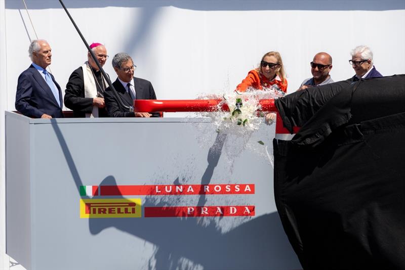 Luna Rossa Prada Pirelli reveal their AC75 in Cagliari, Sardinia - April 13, 2024 - photo © Andrea Pisapia