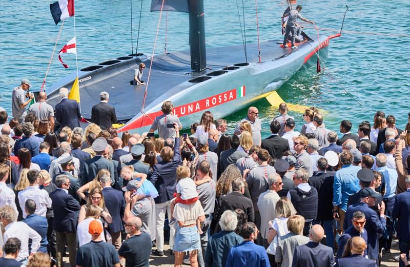 Luna Rossa Prada Pirelli reveal their AC75 in Cagliari, Sardinia - April 13, 2024 - photo © Carlo Borlenghi