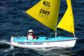 Paulien Chamberlain (NZL) sailed a borrowed boat in the last race to secure second place in the Hansa 303 one-person division © Marg Fraser-Martin