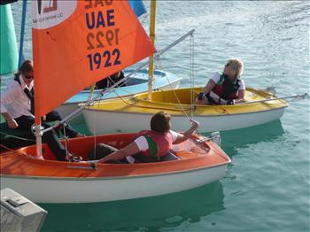 Access dinghies at the Abu Dhabi Volvo Ocean Race stopover
