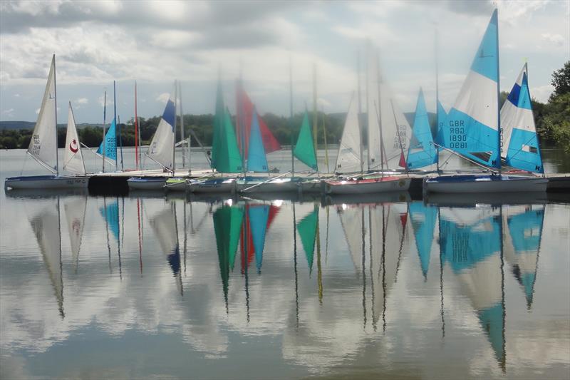 The calm after the storm 8th Hansa TT at Frampton on Severn  photo copyright Ron Sawford taken at Frampton on Severn Sailing Club and featuring the Hansa class