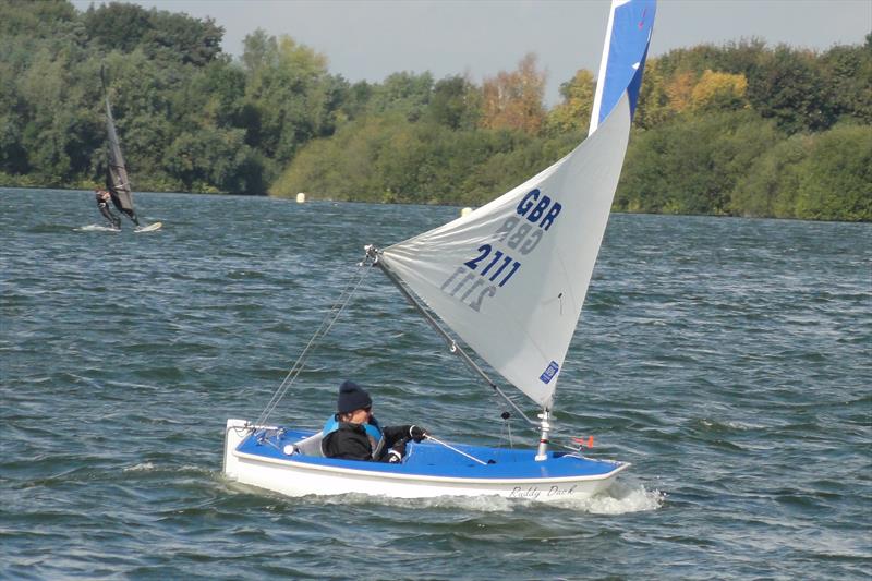 Lindsay Burns sailing a 2.3 in the 10th Hansa TT at The Woolverstone Project, Alton Water photo copyright Ron Sawford taken at Alton Water Sports Centre and featuring the Hansa class