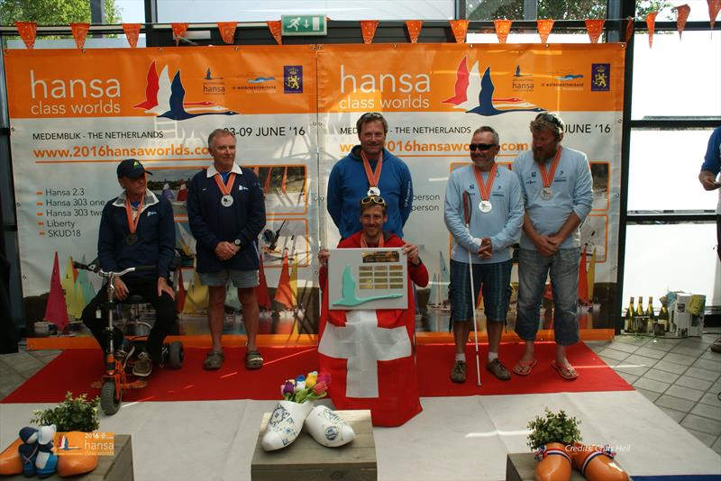 2016 Hansa Worlds prize giving photo copyright Chris Heil taken at Regatta Center Medemblik and featuring the Hansa class