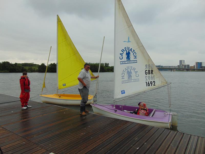 Cardiff Muslim Primary School children benefit from the All Afloat scheme photo copyright RYA Cymru Wales taken at  and featuring the Hansa class