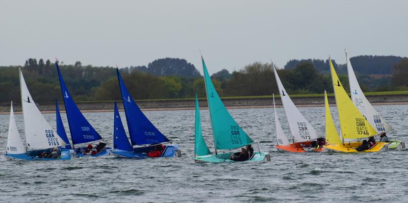 303 fleet during the final 2017 Hansa TT at Oxford photo copyright Tom Mackintosh taken at Oxford Sailing Club and featuring the Hansa class