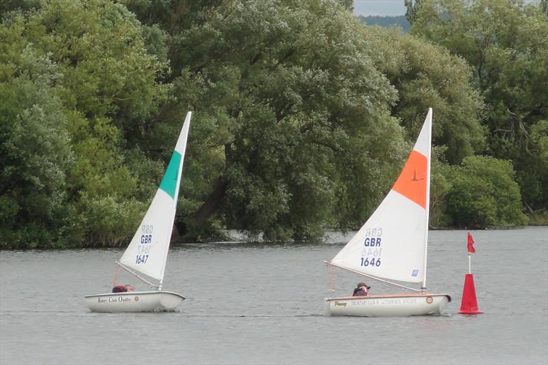 Access 2.3s at the mark during the TT at Frampton on Severn photo copyright Ron Sawford taken at Frampton on Severn Sailing Club and featuring the Hansa class