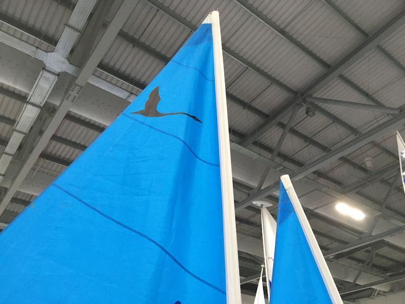Unique furling jib AND mainsail on a Hansa dinghy - seen at the RYA Dinghy & Watersports Show photo copyright Magnus Smith / www.yachtsandyachting.com taken at RYA Dinghy Show and featuring the Hansa class