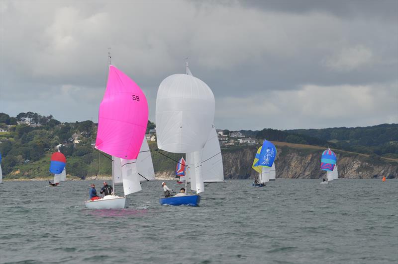Troy and Athena during the Ajax Nationals in Falmouth Bay photo copyright Graham Pinkney taken at St. Mawes Sailing Club and featuring the Ajax class