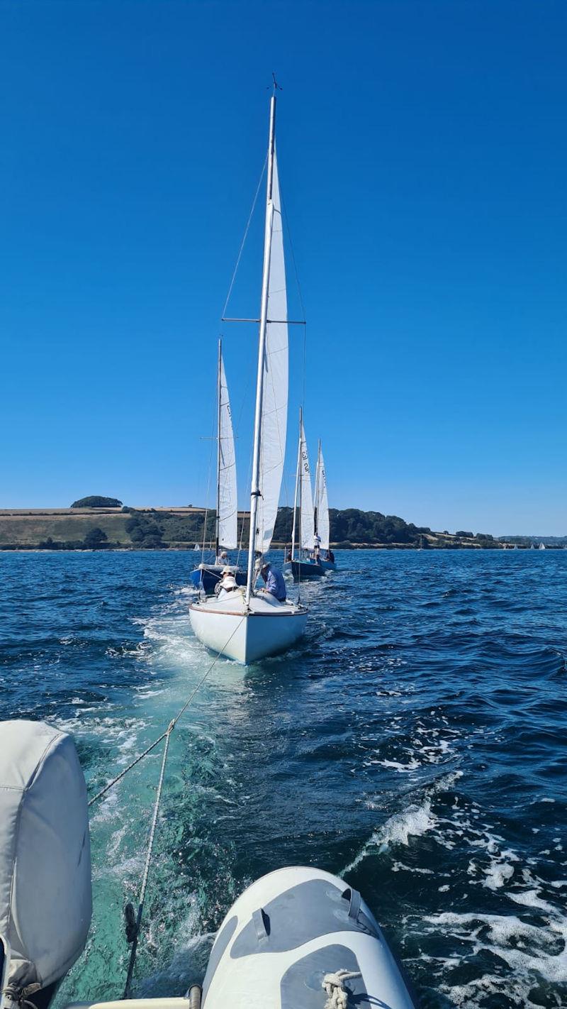 Tow time at Falmouth Week 2022 photo copyright Jenna Robbins taken at  and featuring the Ajax class