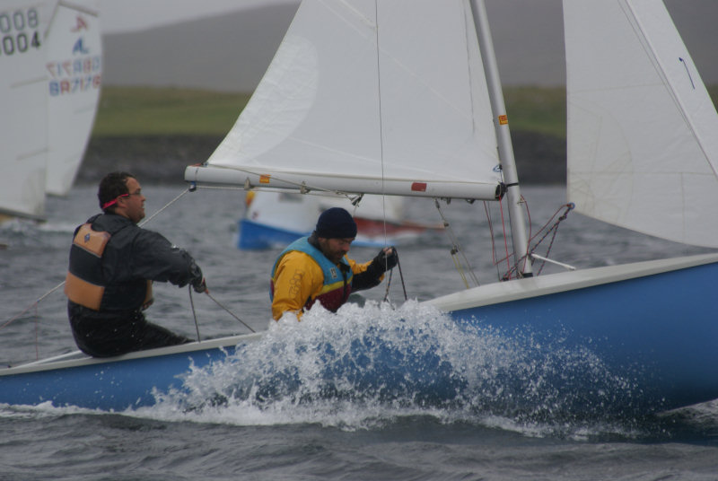 Racing during the Albacore Europeans at Unst Boating Club, Shetland photo copyright Ruth Grainger Photography taken at  and featuring the Albacore class