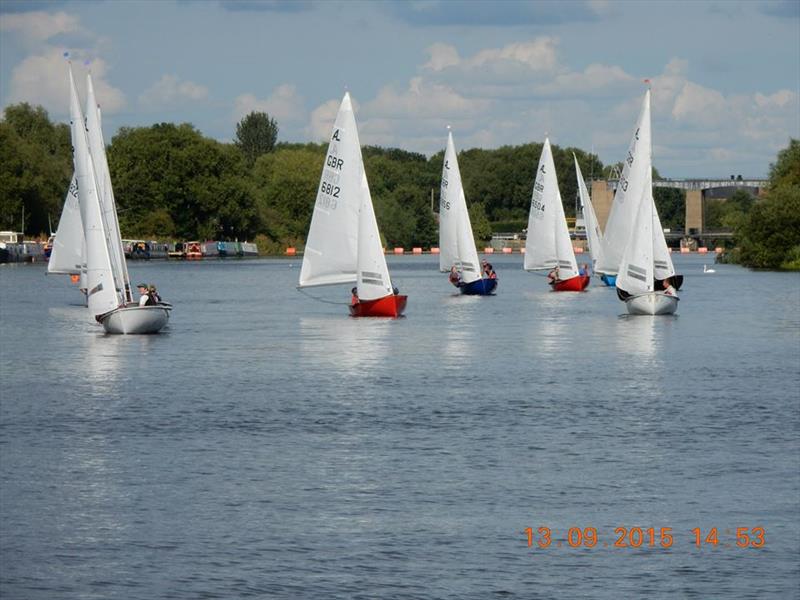 Picturesque racing on the River Trent during the Nottingham Albacore Open photo copyright Ken Hemsell & Phil Sheppard taken at Nottingham Sailing Club and featuring the Albacore class