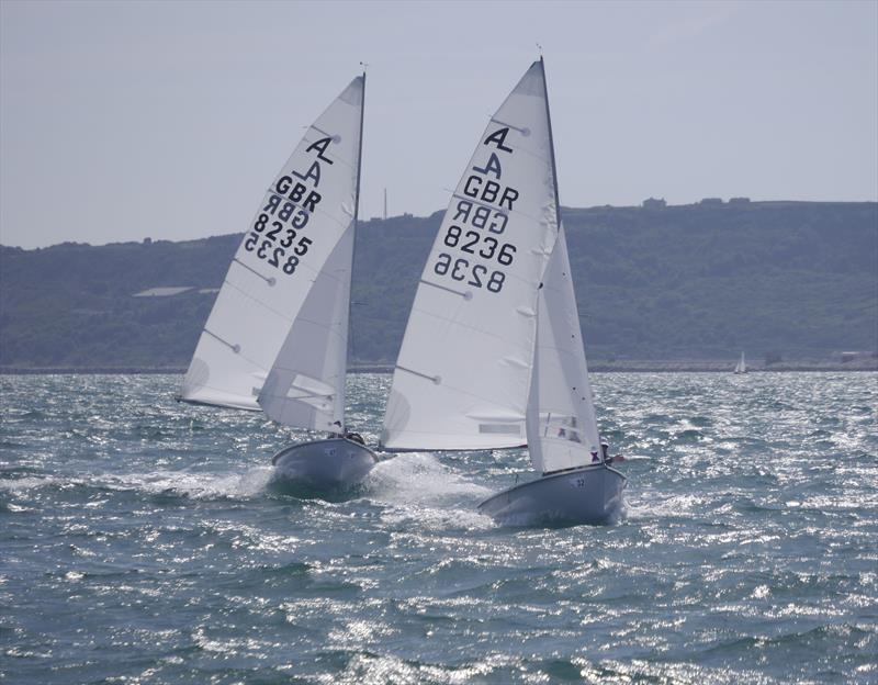 Albacore Internationals 2017 at the WPNSA day 1 photo copyright Pauline Rook taken at Weymouth & Portland Sailing Academy and featuring the Albacore class